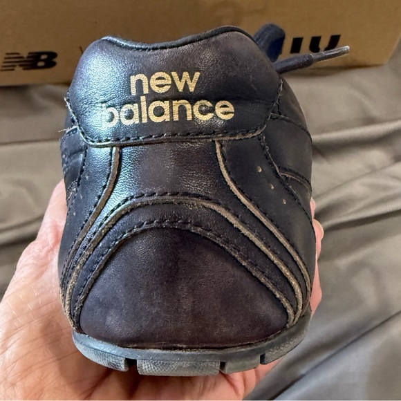 MIU MIU AND NEW BALANCE BLACK VINTAGE DISTRESSED SNEAKERS SIZE 39 - Picture 2 of 10